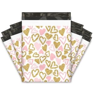 Heart Pattern Polymailers (10)
